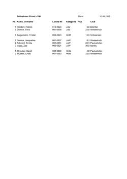 2016 06 10 Starterliste DM