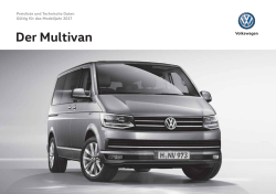 Der Multivan - Volkswagen Nutzfahrzeuge
