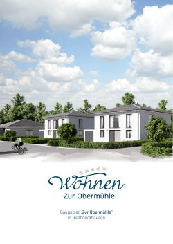 Exposé - "Wohnen zur Obermühle" in Riethnordhausen
