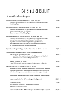 Preisliste PDF