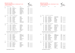 Startliste Bambi-Cup