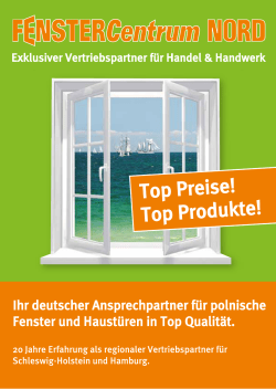 Infoprospekt ansehen - Fenstercentrum NORD