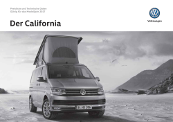Der California - Volkswagen Nutzfahrzeuge