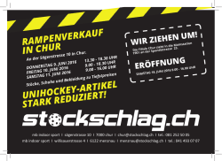 Rampenverkauf beim Stockschlag.ch