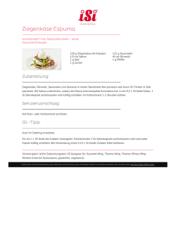 Ziegenkäse Espuma
