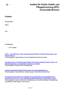 Print - Institut f&uuml;r Public Health und Pflegeforschung