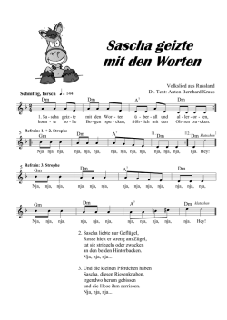 Sascha geizte mit den Worten