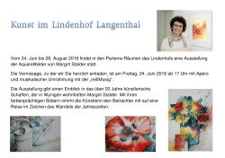 Kunst im Lindenhof - Lindenhof Langenthal