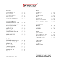 Kaffee/Tee Kaffee/Espresso/Tee Fr. 4.00 Dopp
