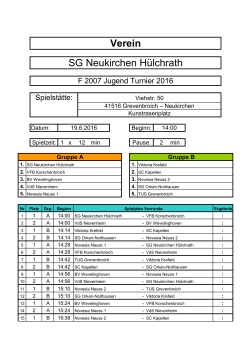 spielplan f-2007 - SG Neukirchen