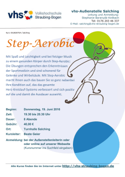 Step-Aerobic - vhs-Straubing