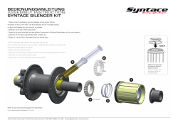 bedienungsanleitung assembly instruction syntace silencer kit