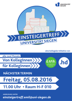 EINSTEIGERTREFF