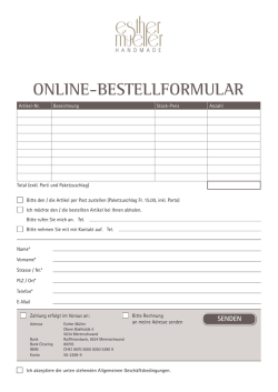 online-bestellformular