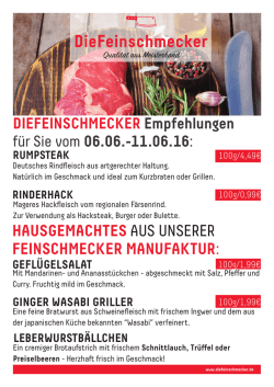 HAUSGEMACHTES AUS UNSERER FEINSCHMECKER