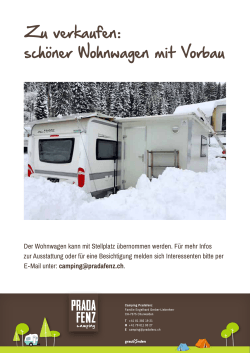 Infos - Camping Pradafenz, Churwalden