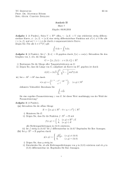 Math. Carsten Zwilling SS 16 Analysis II Blatt 7