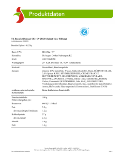 TK Buonfatti Spinaci OE 1-39-20620 (Spinat-Käse