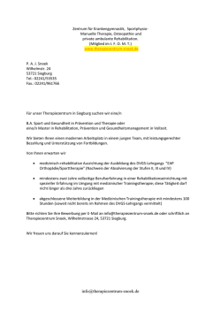 Praxis für Krankengymnastik,- Sportphysio