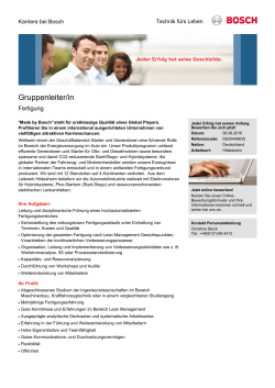 Gruppenleiter/in