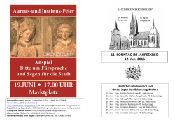 11.Sonntag Jhkr - Kath. Propsteipfarrei St. Marien in Heiligenstadt