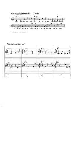 Page 1 Vom Aufgang der Sonne Kanon […] --— ar， - I I I