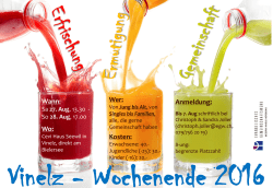 Vinelz-Wochenende