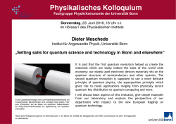 Physikalisches Kolloquium