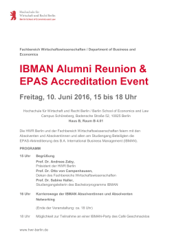 Programm - HWR Berlin