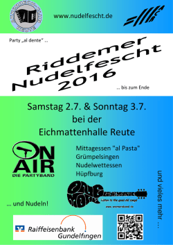 Fescht 2016 - Nudelfescht