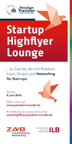 Startup Highflyer Lounge