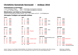 Jahresplan 2016 als PDF - Christliche Gemeinde Sennwald