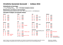 Jahresplan 2016 als PDF - Christliche Gemeinde Sennwald