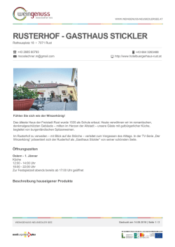 rusterhof - gasthaus stickler