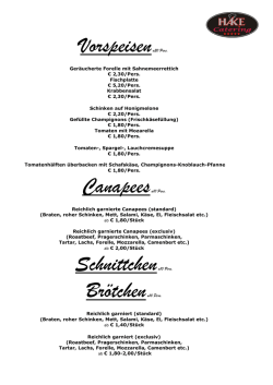 Katalog Partyservice