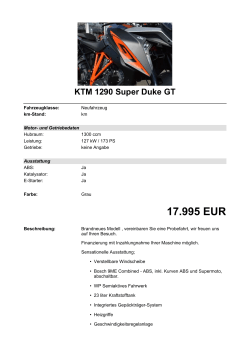 Detailansicht KTM 1290 Super Duke GT