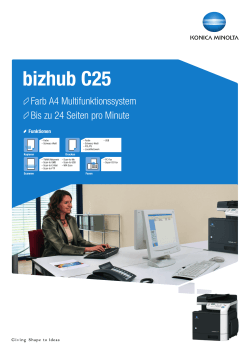 bizhub C25 - dasdruckerteam.de