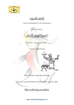 24.06.2016 „Grill und Tanz“
