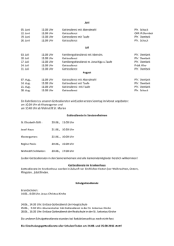 Gottesdienste von Juni bis August_Homepage