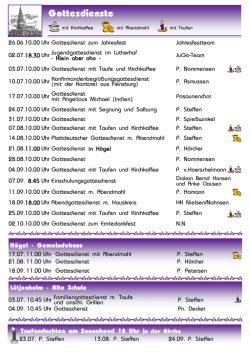 Gottesdienste