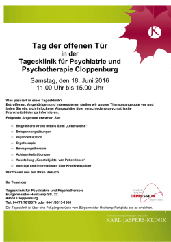 Tag der offenen Tür - Karl-Jaspers