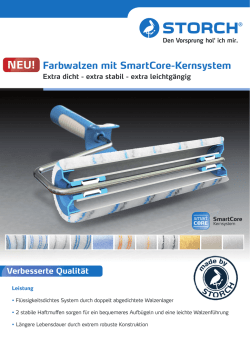 Gro&szlig;fl&auml;chenfarbwalzen SmartCore