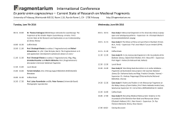 Fragmentarium International Conference June 2016