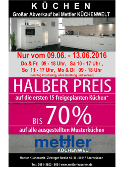 gro&szlig;er Abverkauf