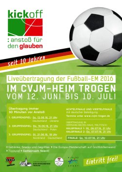 im cvjm-heim trogen - Kirchengemeinde Trogen