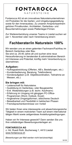 Stelle als PDF - Der Gartenbau (ch)