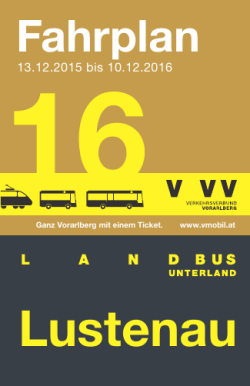 Fahrplan Lustenau 2016()