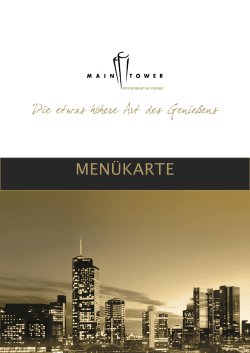 Dinner Juni - Maintower Restaurant