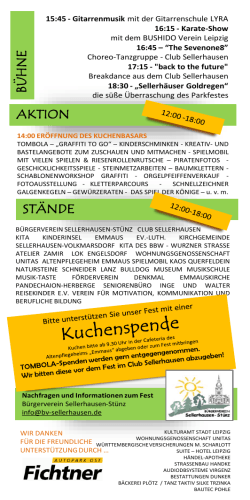 Parkfest Flyer - Bürgerverein Sellerhausen