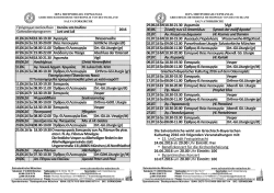 Gottesdienstprogramm 2016